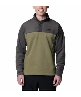 Men's Columbia Steens Mountain Half Snap II Fleece - Stone Green / Shark