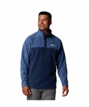 Men's Columbia Steens Mountain Half Snap II Fleece - Collegiate Navy / Dark Mountain