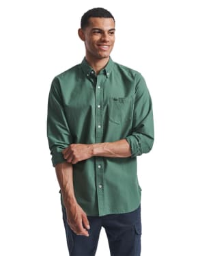 Men's Aubin Aldridge Oxford Button Down Shirt - Forest Green