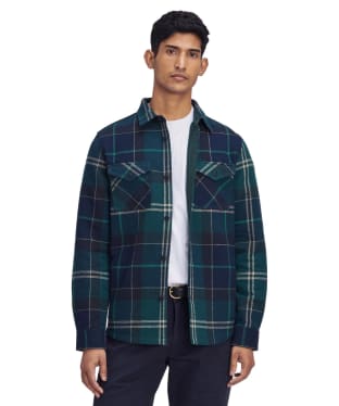 Men’s Barbour Tartan Cannich Overshirt - Green Loch