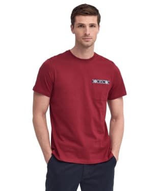 Men's Barbour Durness Pocket Tee - Highland Red