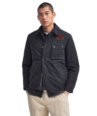 Men’s Barbour International Steve McQueen Workers Waxed Jacket - Charcoal