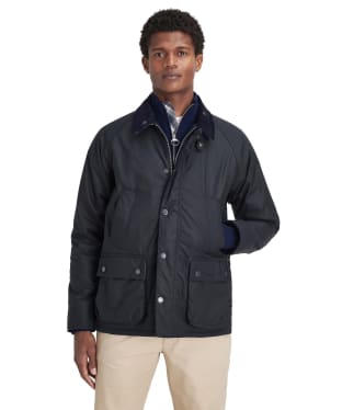 Men's Barbour Ambleside Waxed Jacket - Navy / Blue Granite