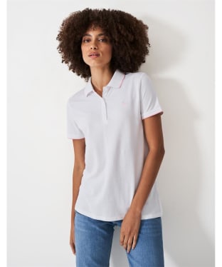 Women’s Crew Clothing Ocean Classic Polo - White