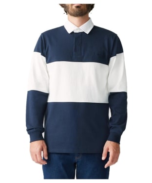 Men's R.M. Williams Magnus Rugby Shirt - Navy / White