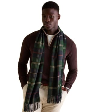 Men's Joules Langtree Check Scarf - Navy Check