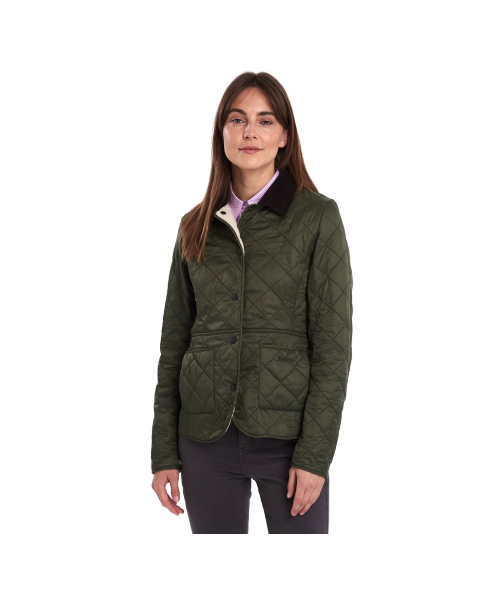 Women’s Barbour Deveron Polarquilt Jacket - Olive