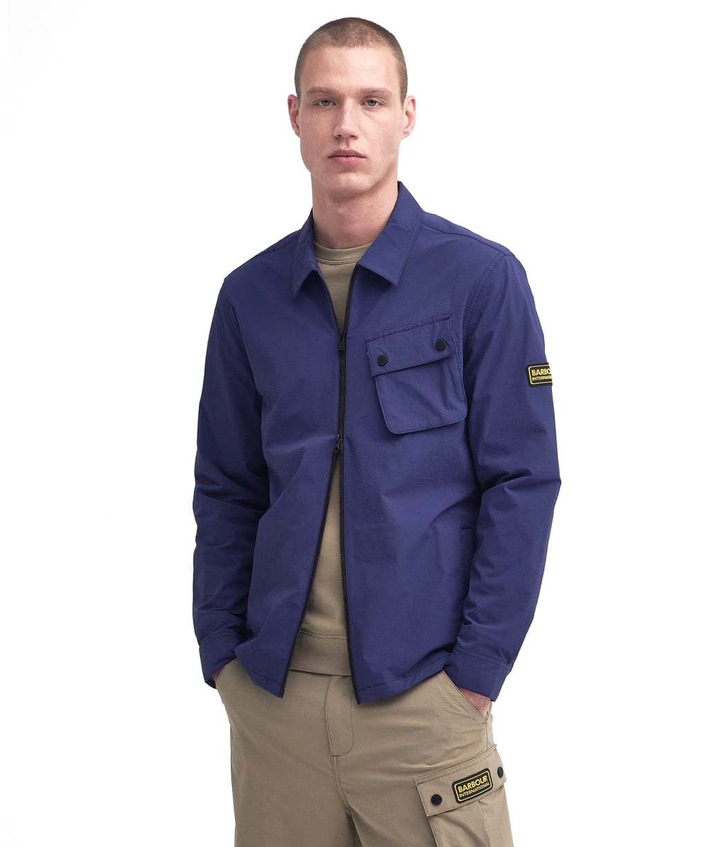 Men's Barbour International Gate Overshirt - Pigment Navy