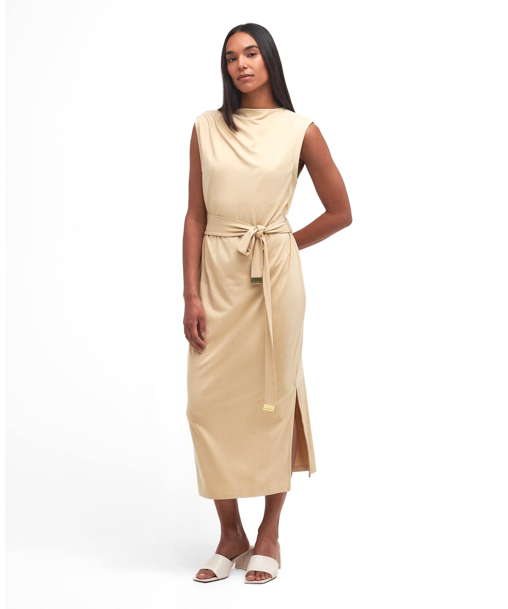 Women's Barbour International Courtney Midi Dress - Beige