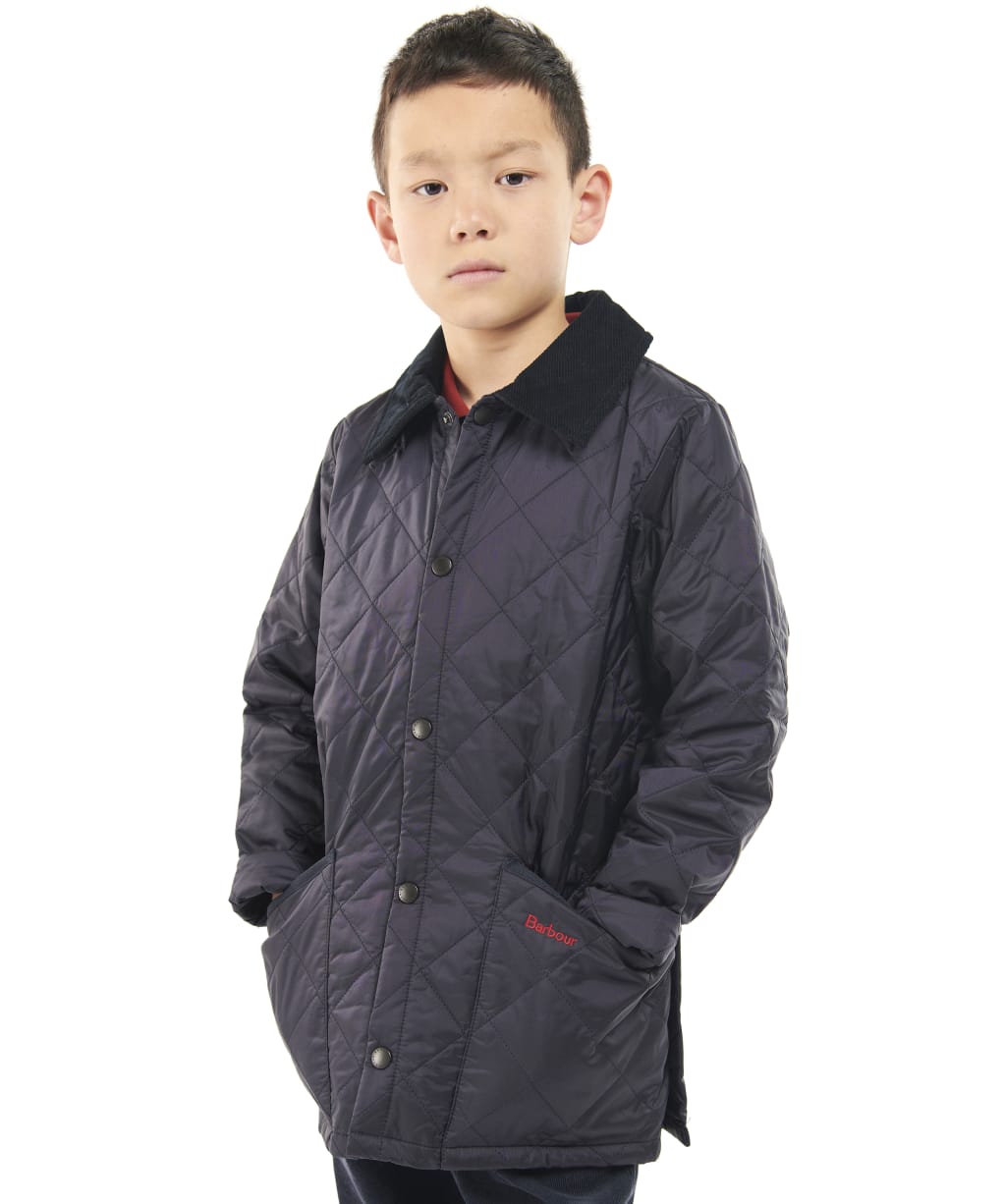 Boy's Barbour Liddesdale Quilted Jacket, 10-15yrs - New Navy