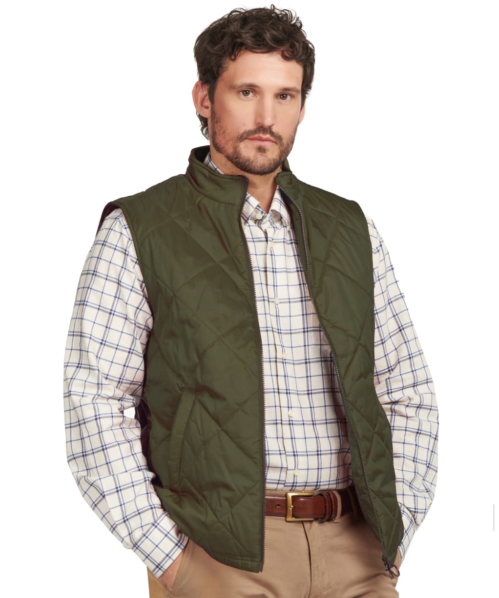 Men's Barbour Finn Gilet - Olive