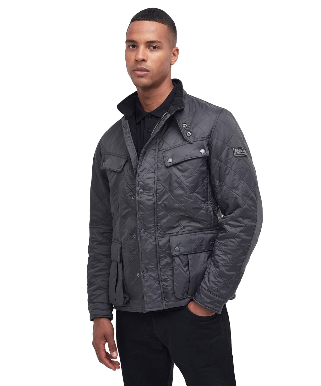 Men’s Barbour International Tourer Ariel Polarquilt Jacket - Charcoal