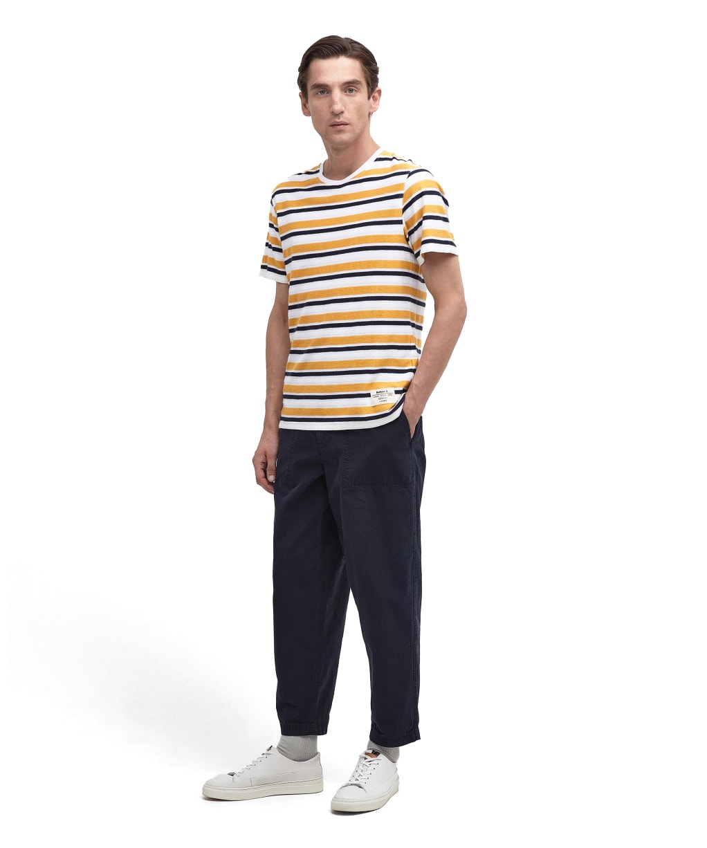 Men's Barbour Grindle Canvas Twill Trousers - Navy