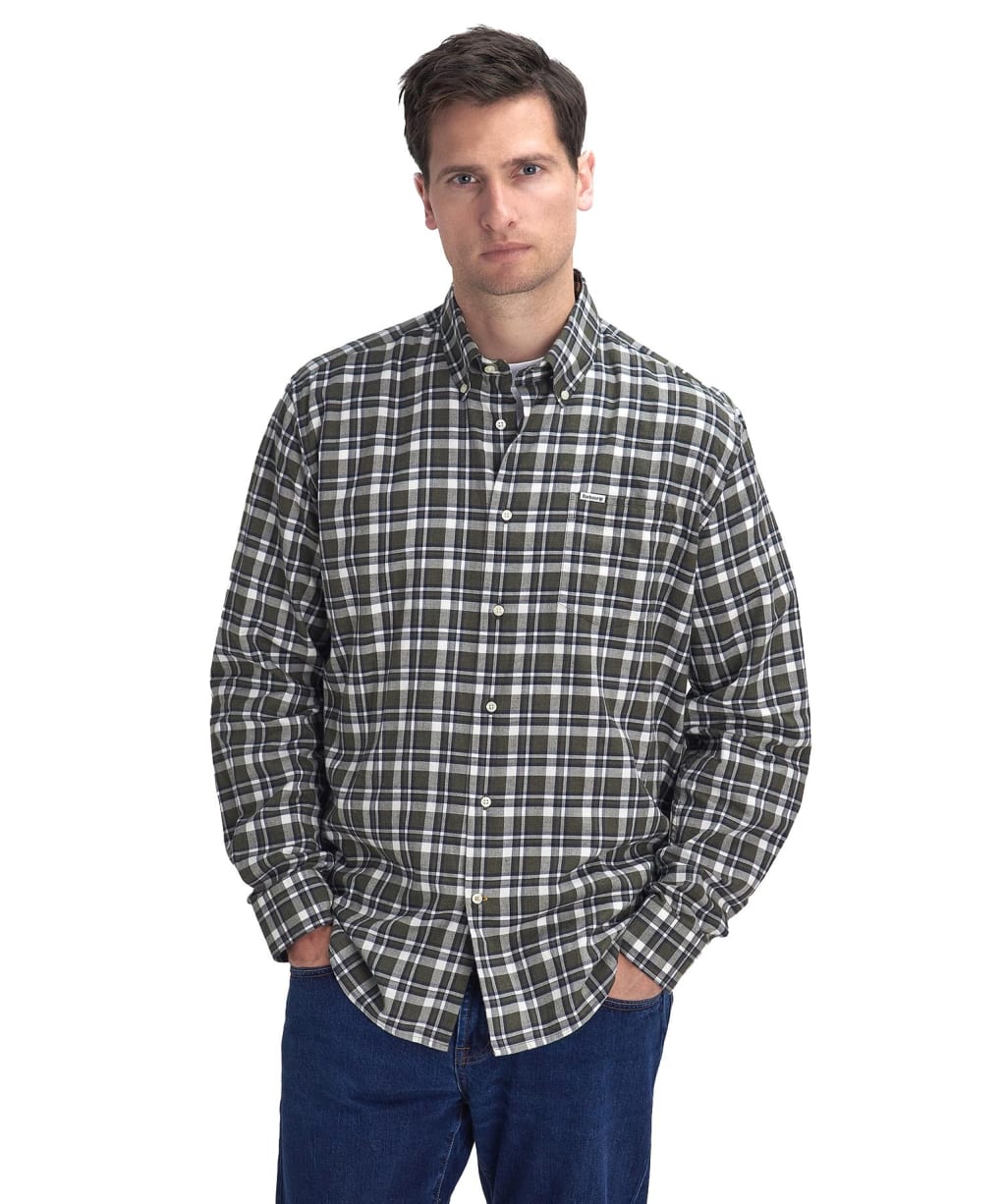 Men's Barbour Turville Regular Fit Shirt - Olive