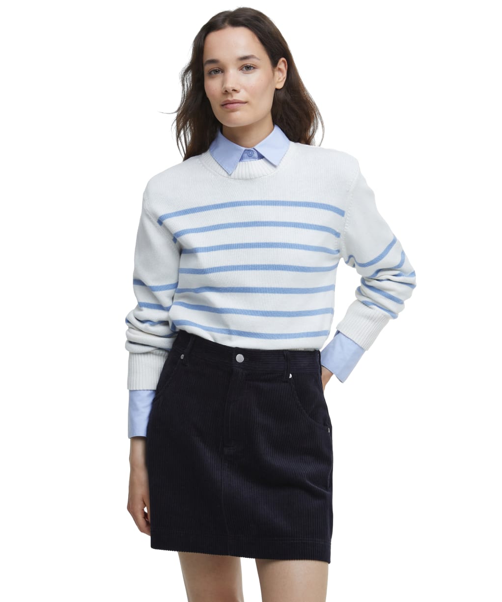Emery Knit - Cloud / Blue Sky