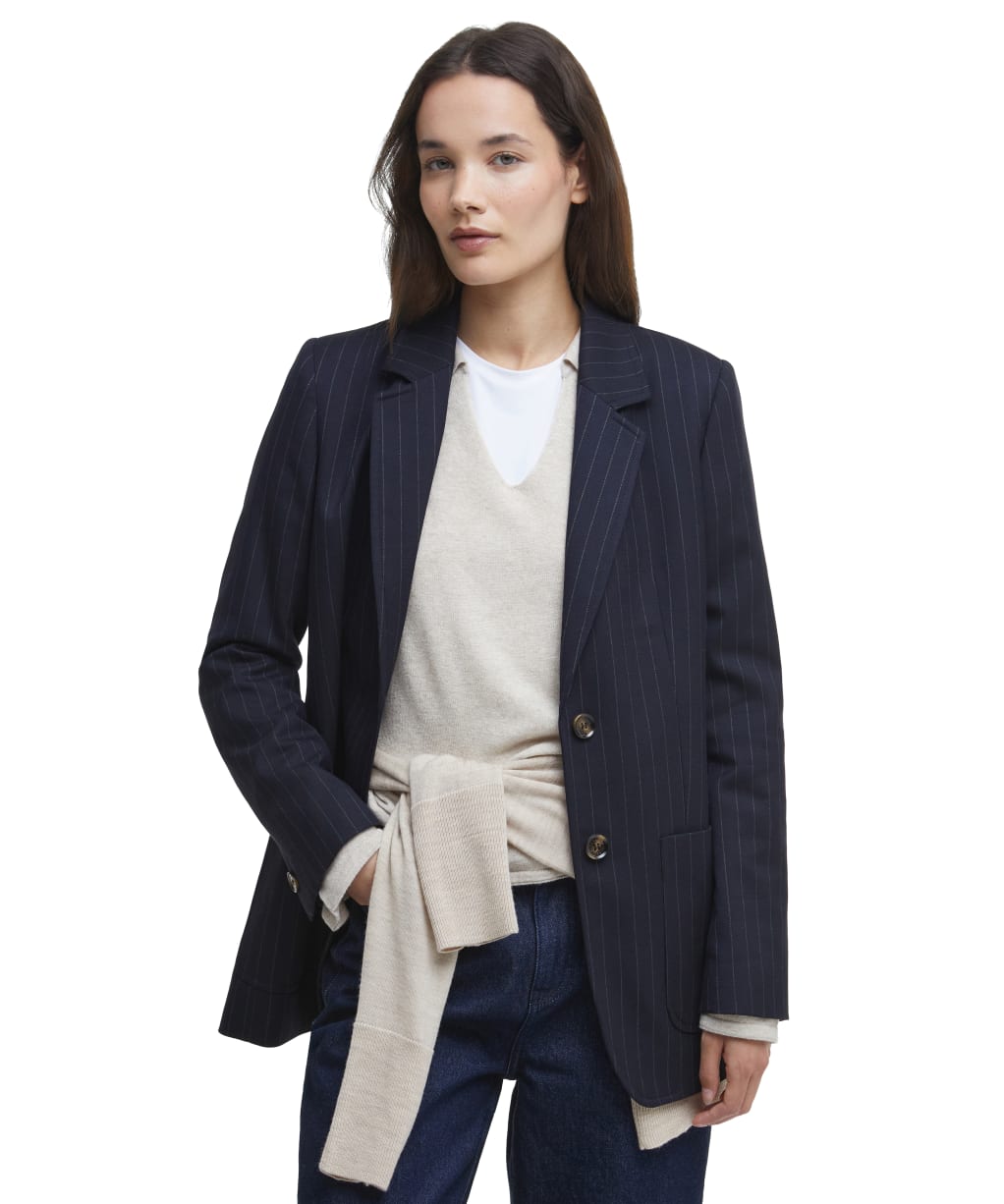 Imogen Tailor - Navy Pinstripe