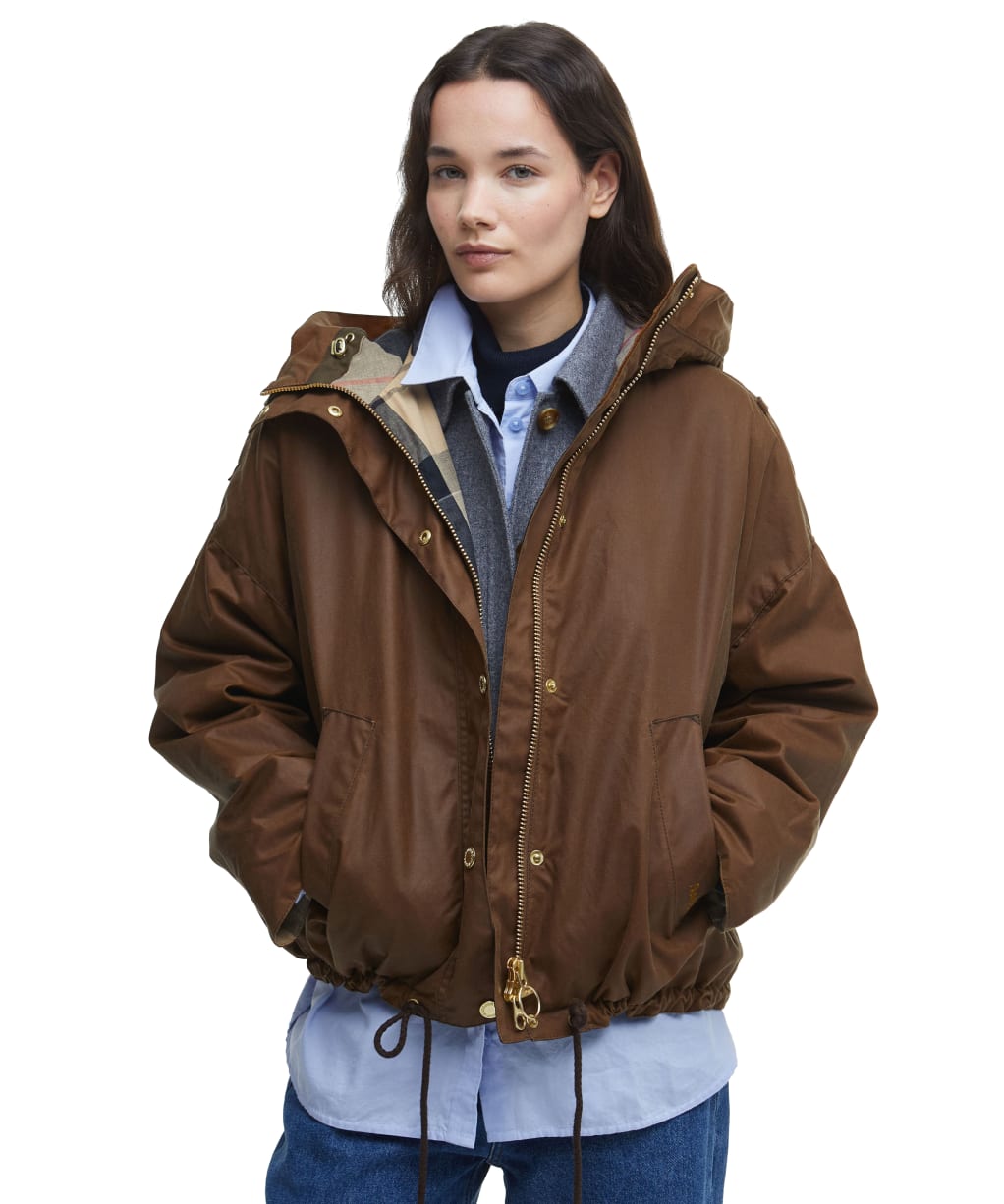 Inez Wax Jacke - Tan / Dress