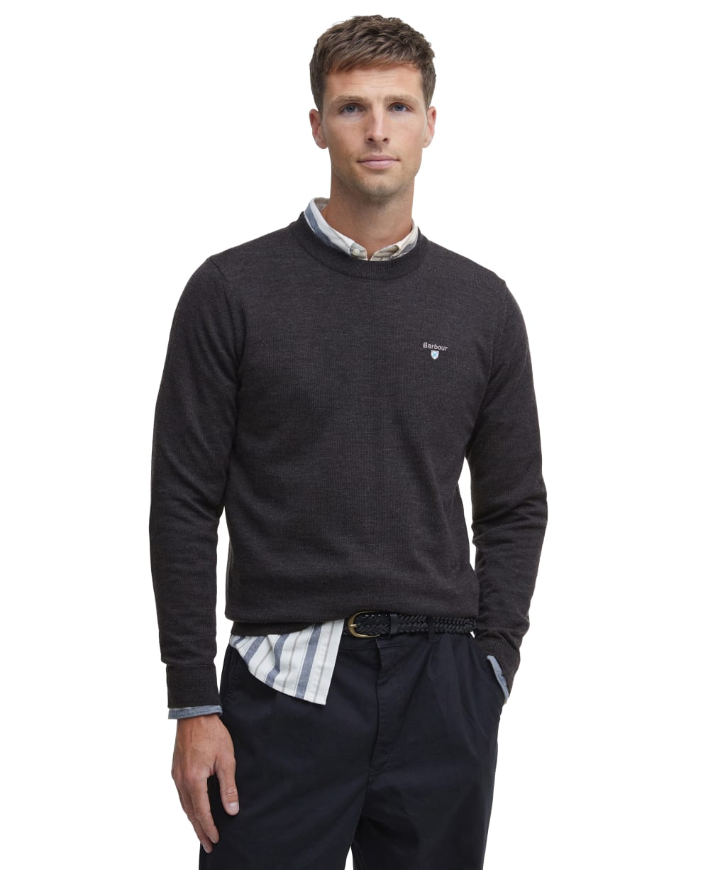 Merino Crew Ne - Charcoal
