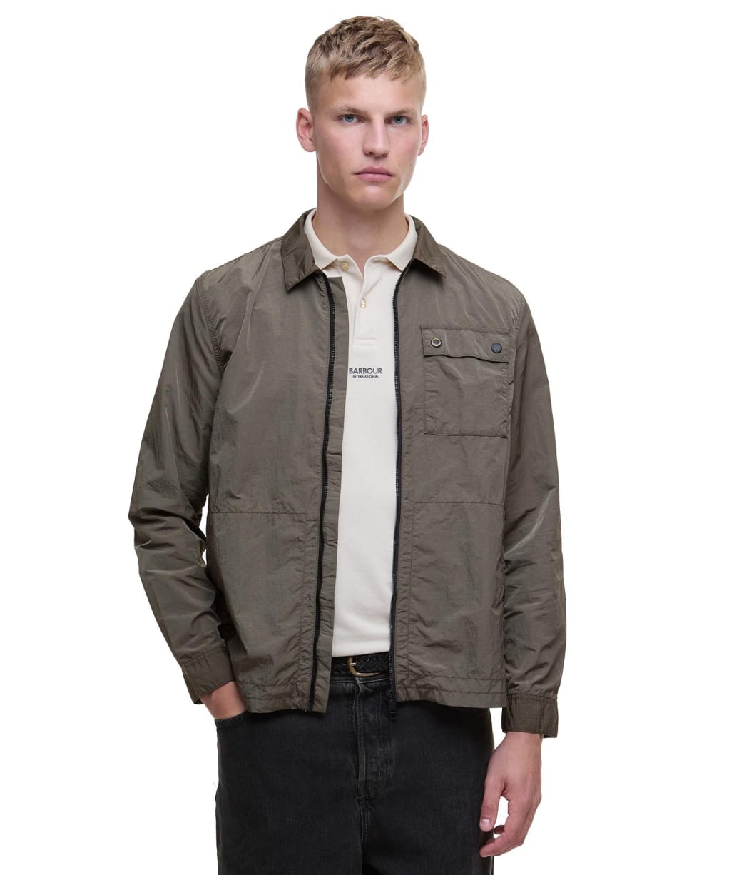 Men's Barbour International Inline Overshirt - Major Brown
