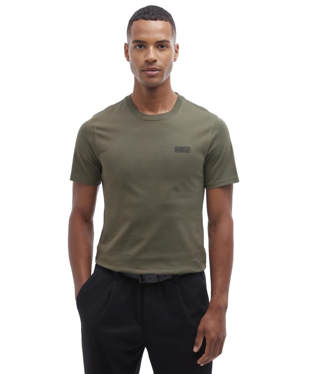 Men's Barbour International Small Logo Tee - Uniform Green