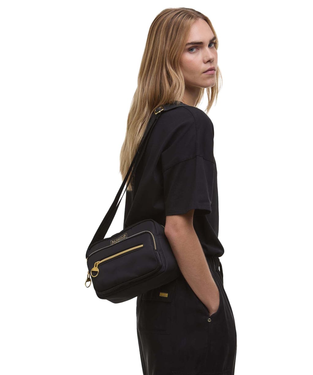 Women's Barbour International Qualify Crossbody Bag - Black
