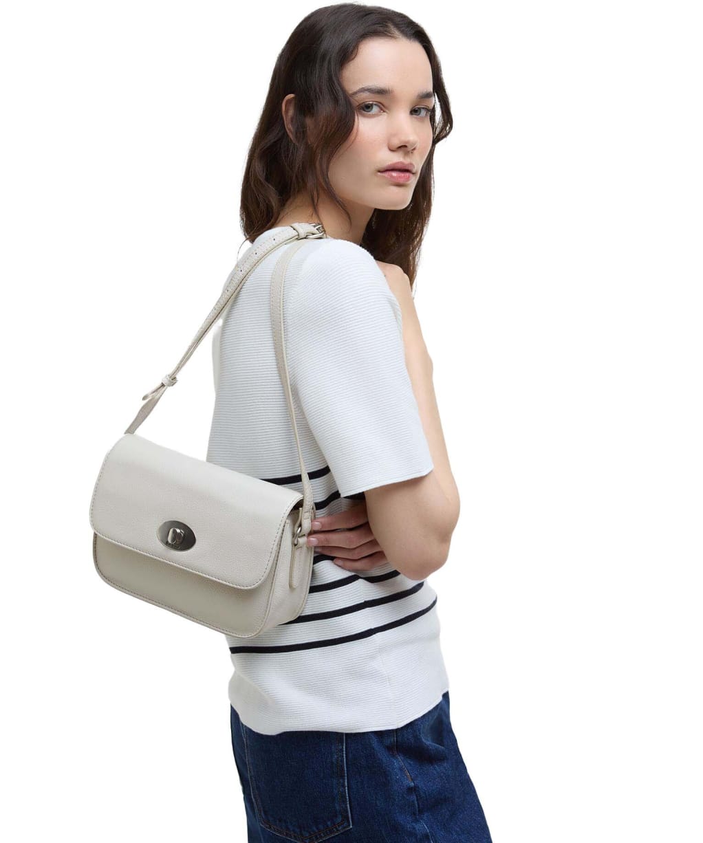 Women's Barbour Isla Leather Cross Body Bag - Light Sand