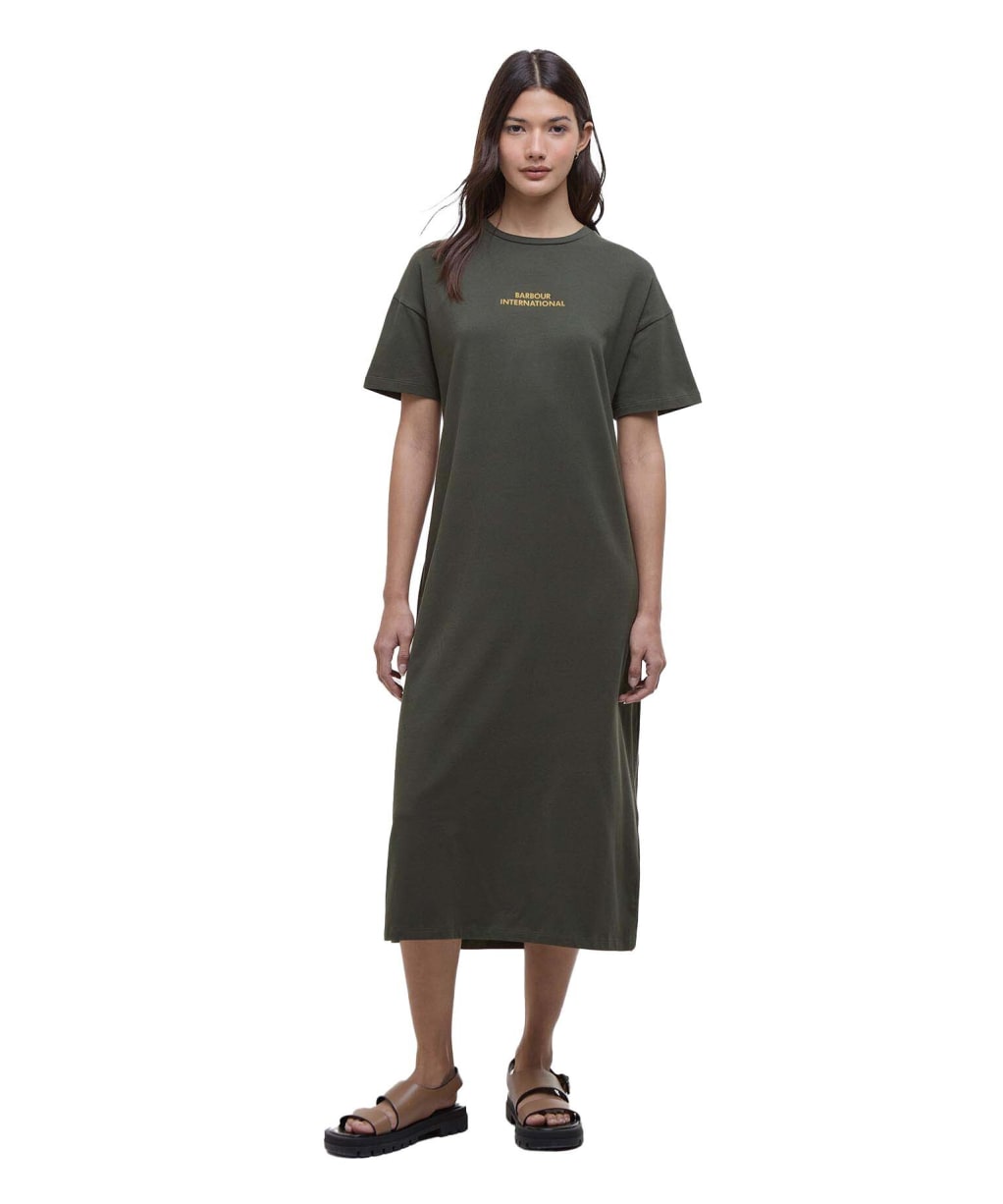Women's Barbour International Emerson Midi Dress - Envy