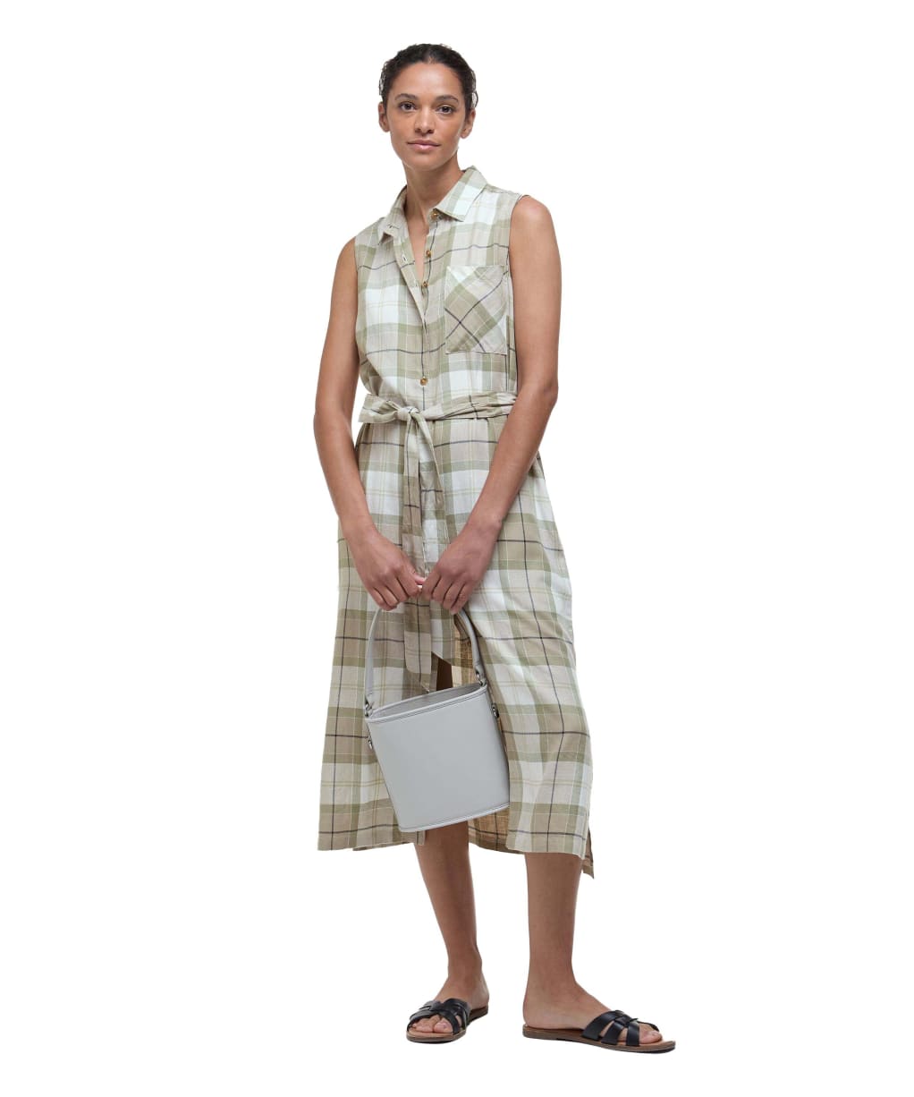 Women's Barbour Agnes Midi Dress - Rosemary Tartan