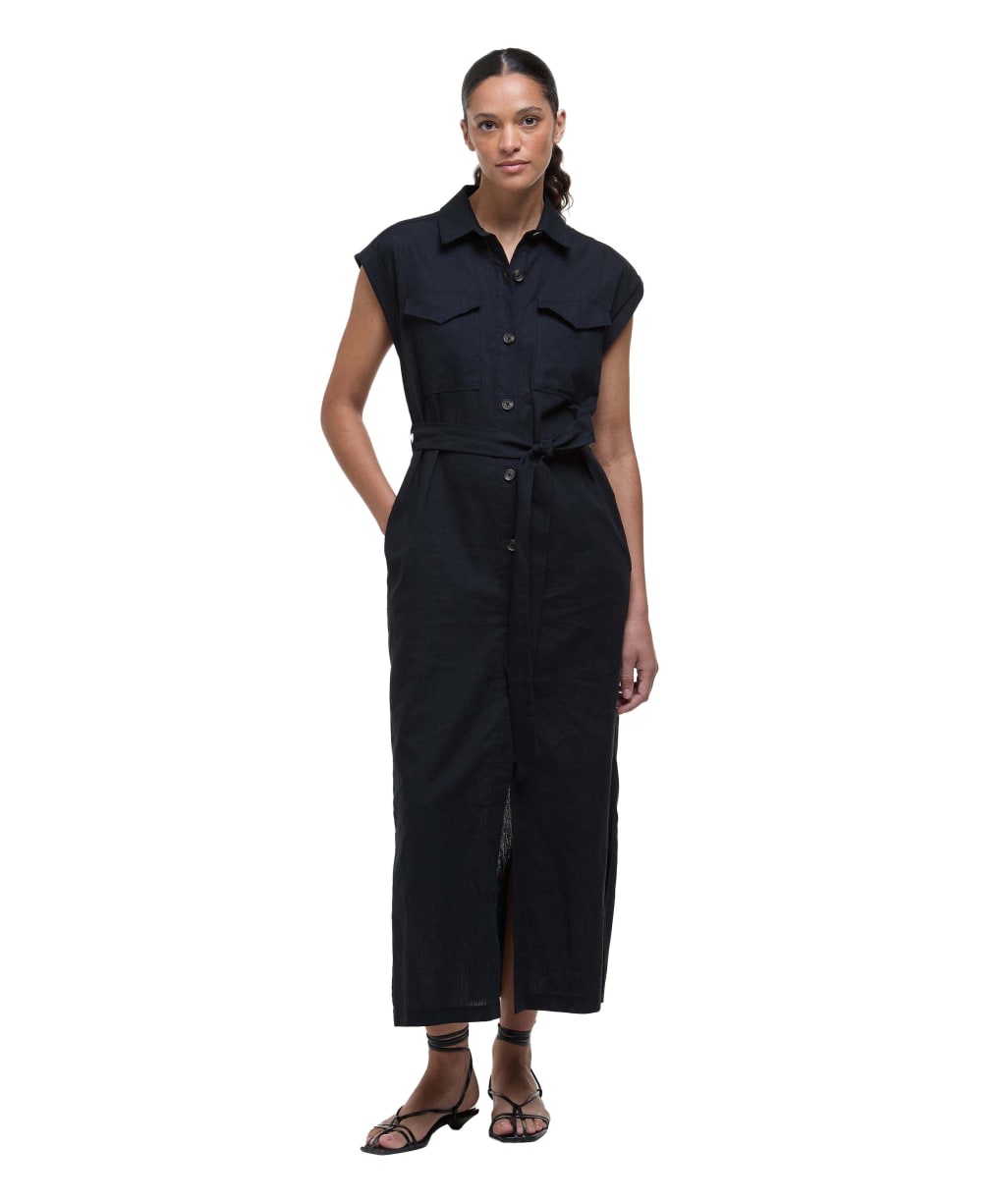 Women's Barbour Birdie Maxi Dress - Black