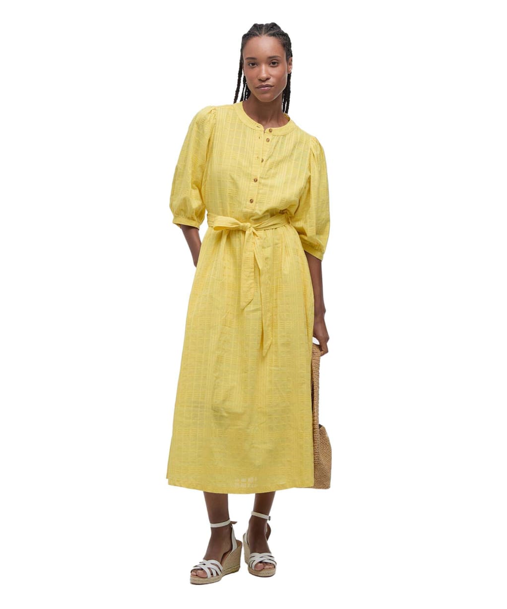 Women's Barbour Heidi Midi Dress - Sunray Yellow