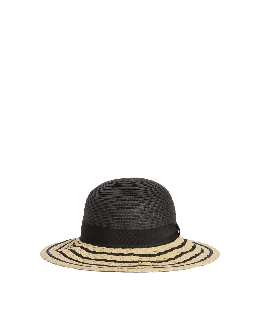 Women's Barbour Macy Braid Summer Hat - Black / Natural