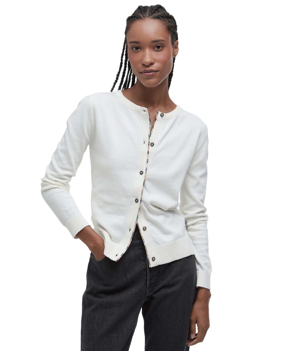 Women's Barbour Bredon Knit Sweater - CLOUD/HESSIAN