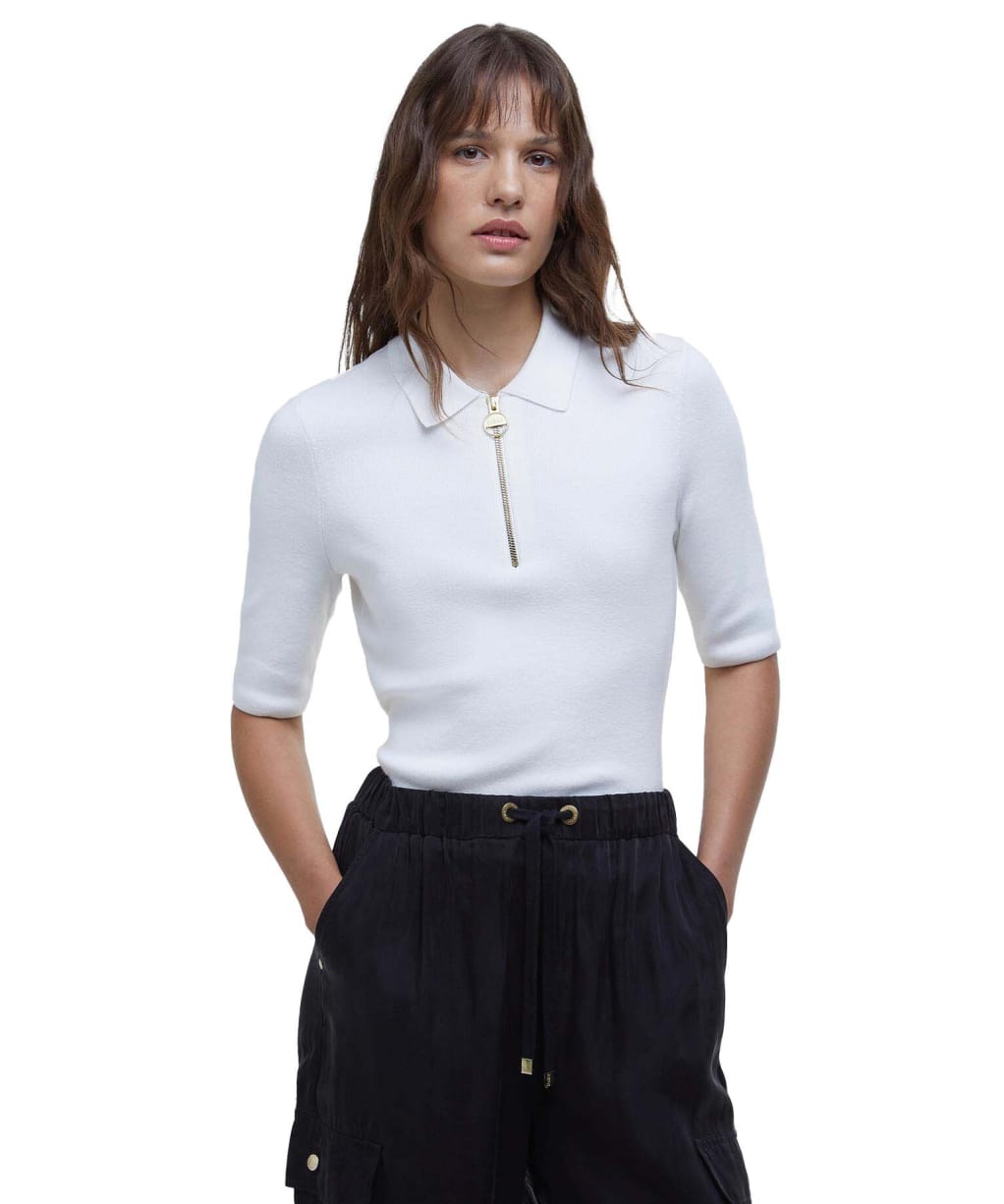 Women's Barbour International Emerson Knitted Jumper - Neutral