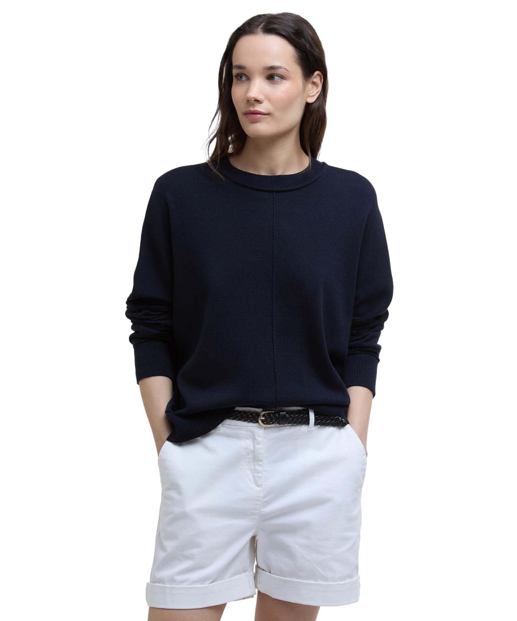 Women's Barbour Aurelia Knitted Jumper - Navy