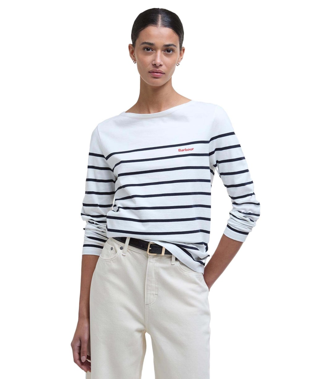 Women's Barbour Bradley Top - Cloud Stripe