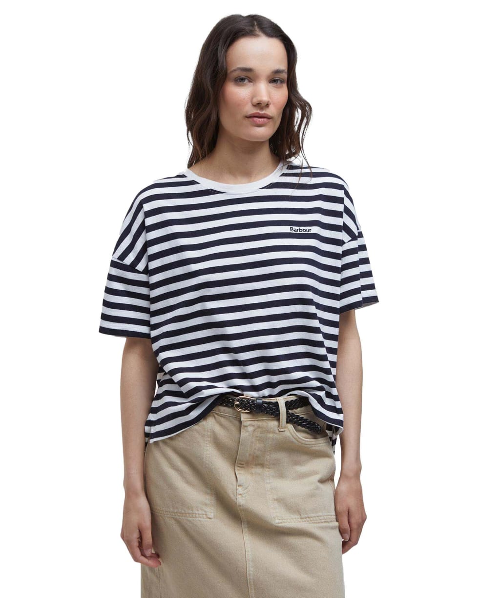 Women's Barbour Adria Top - Navy Stripe