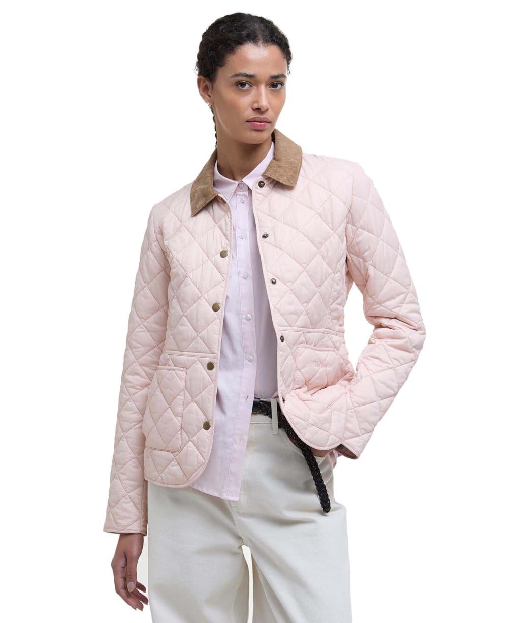 Women's Barbour Deveron Quilted Jacket - PRIMROSE PINK/IC