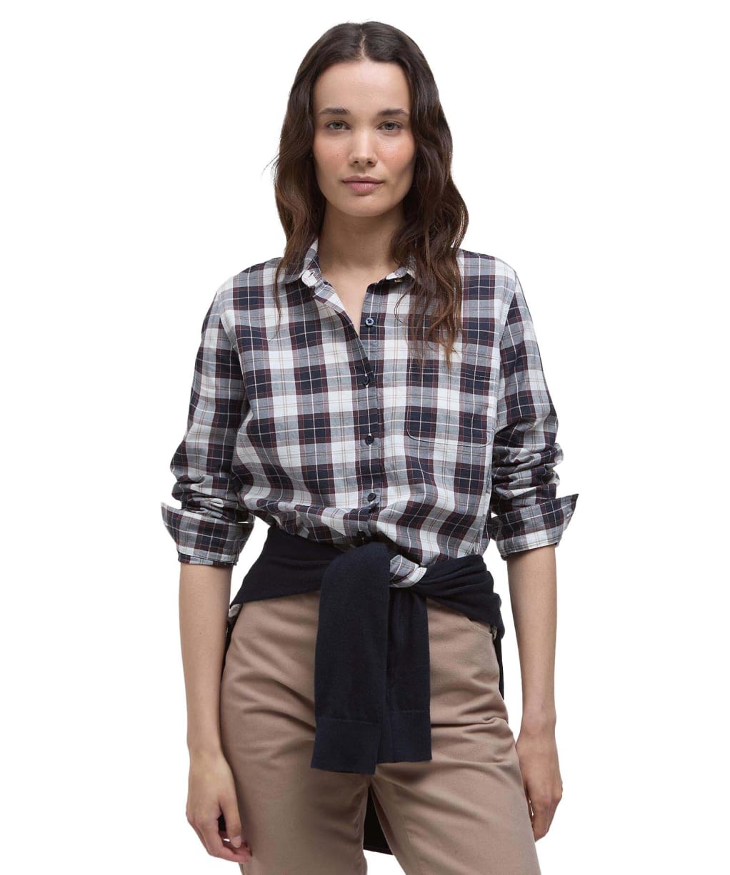 Women's Barbour Edda Shirt - Gardenia Tartan