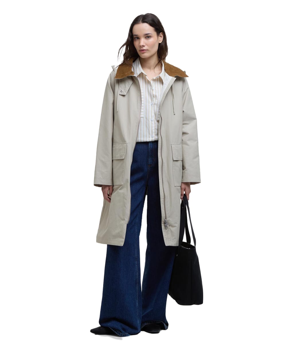 Women's Barbour Jema Showerproof Jacket - Light Sand