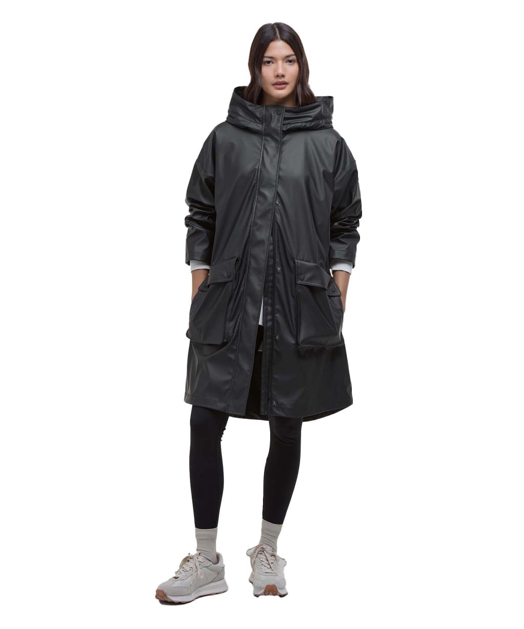 Women's Barbour International Atlas Showerproof Jacket - Black