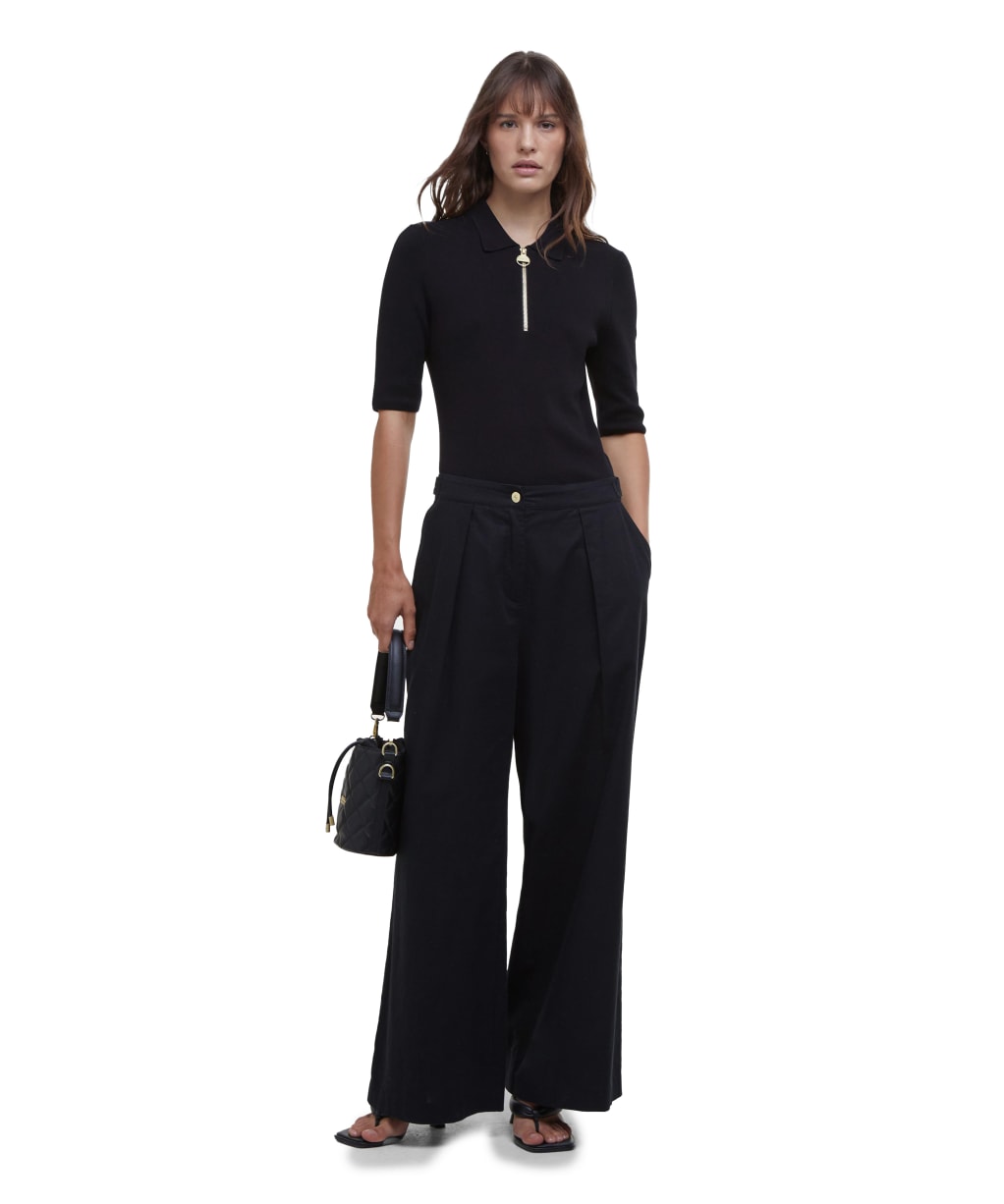 Women's Barbour International Riley Trousers - Black