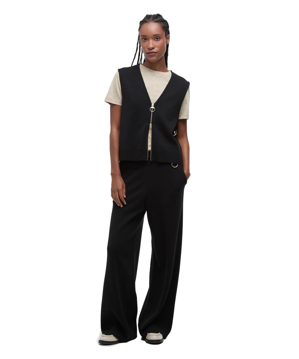 Women's Barbour Anise Knitted Trousers - Black