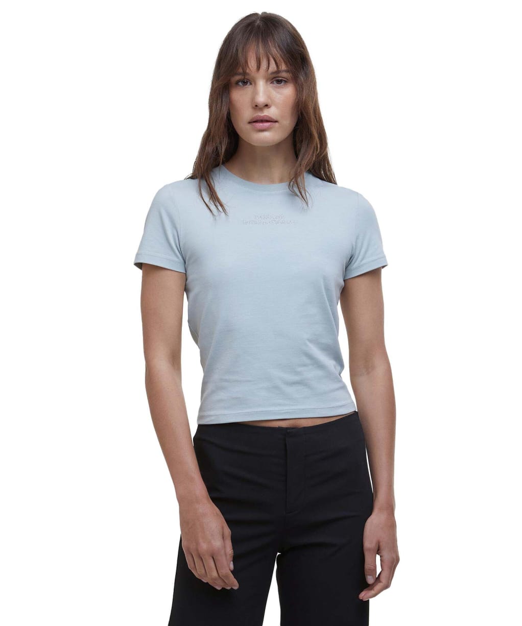 Women's Barbour International Estella T-Shirt - Light Steel Blue