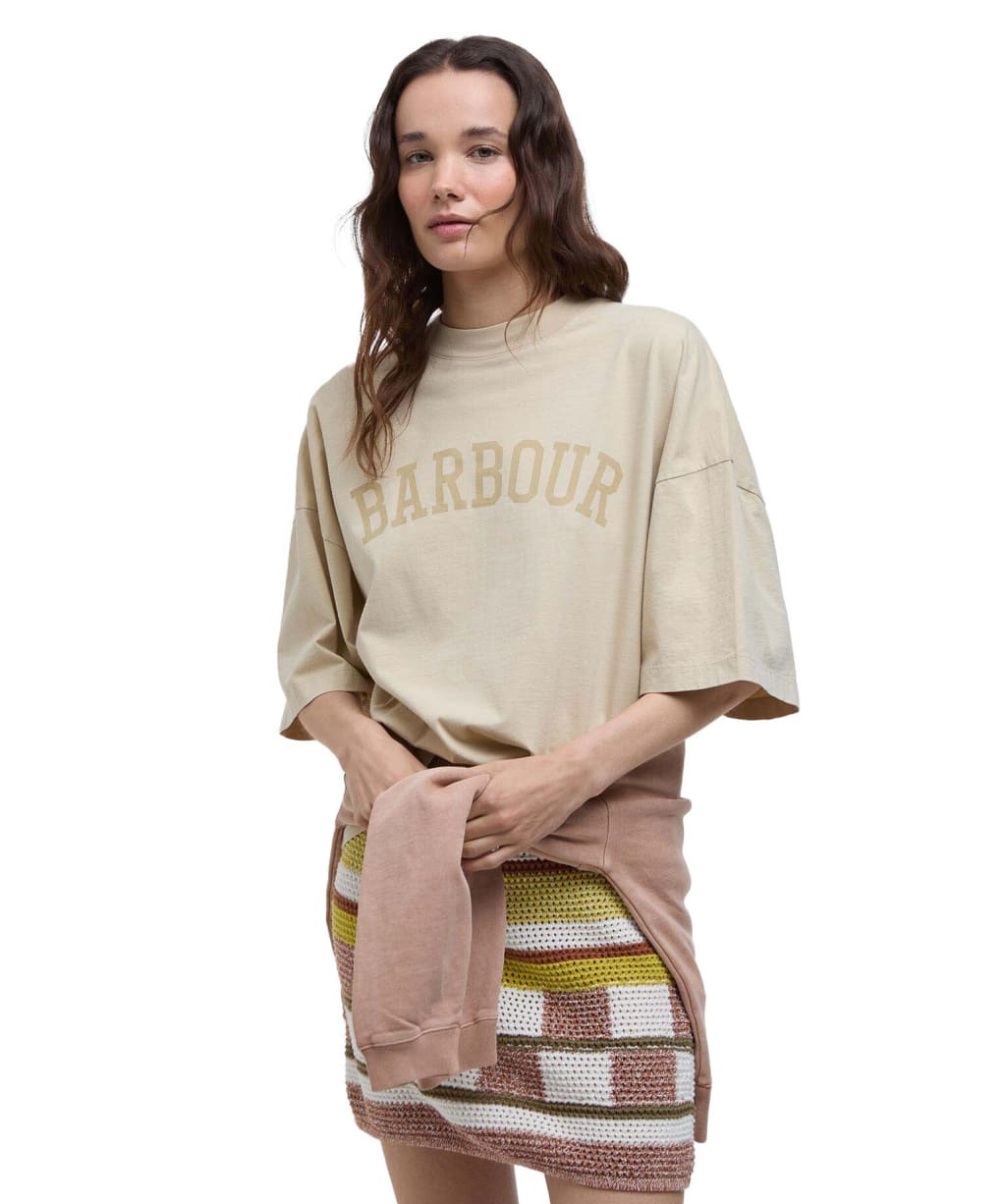 Women's Barbour Katie T-Shirt - Washed Khaki