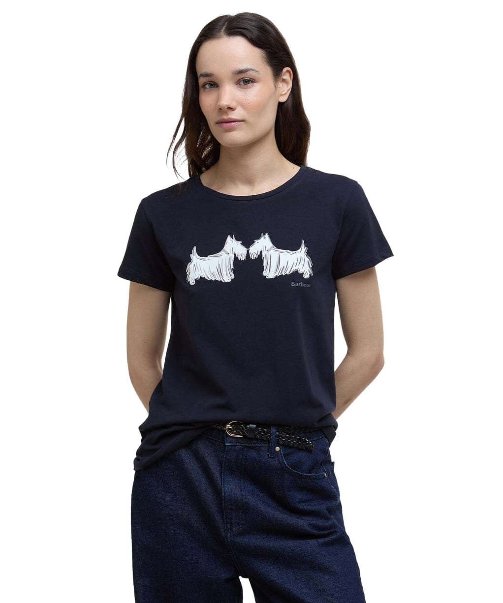 Women's Barbour Highlands T-Shirt - Navy