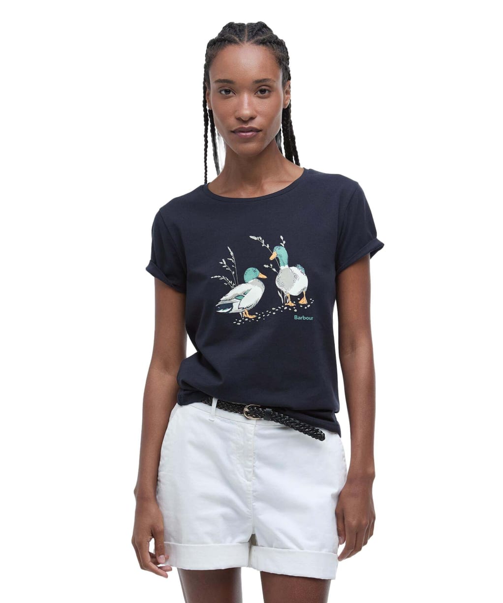 Women's Barbour Penfor T-Shirt - Navy