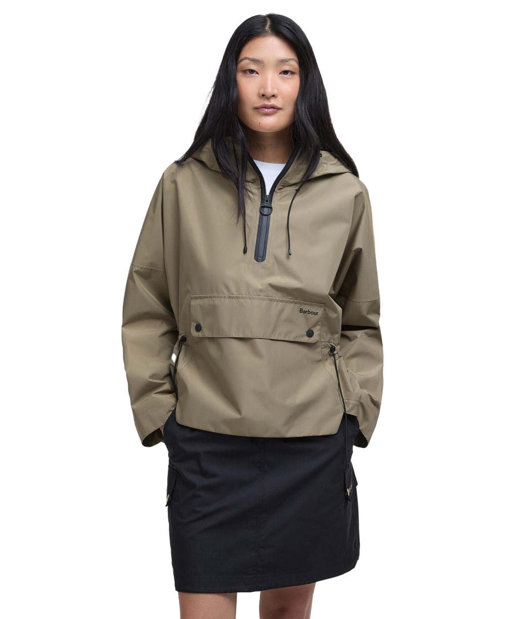 Women's Barbour Lola Waterproof Smock - Dusky Green