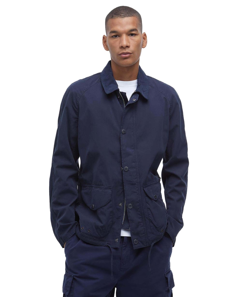 Men's Barbour Utility Casual Chore Jacket - Navy