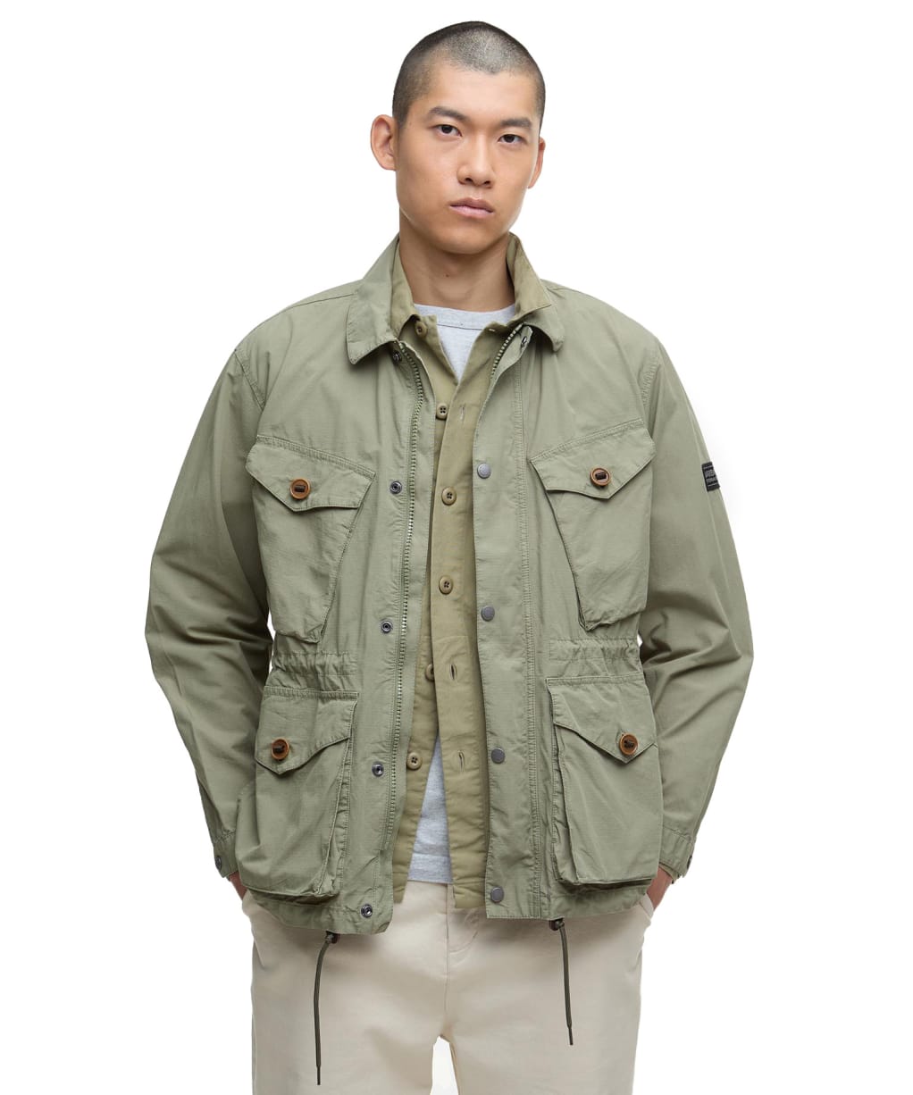 Men's Barbour International Boyer Casual Jacket - Bleached Olive