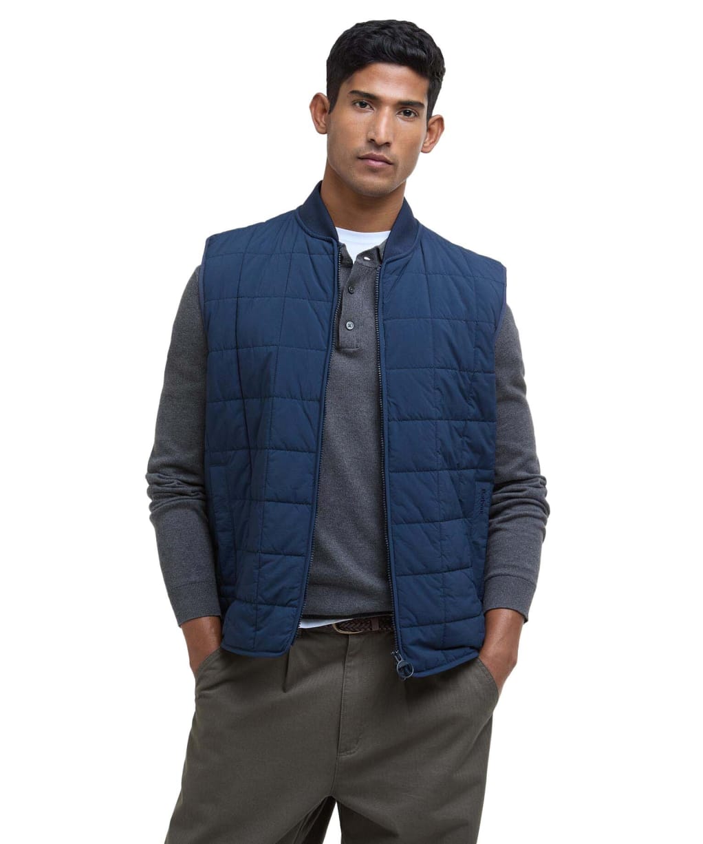 Men's Barbour Elmstone Quilted Gilet - Navy